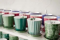 Royal Stripes Tasse & Teebeutelablage Grün