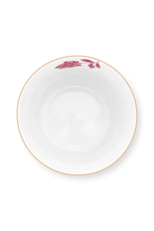 Royal Stripes Tasse & Teebeutelablage Dunkelrosa