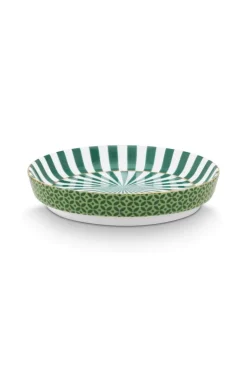 Royal Stripes Tasse & Teebeutelablage Grün