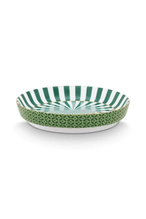 Royal Stripes Tasse & Teebeutelablage Grün