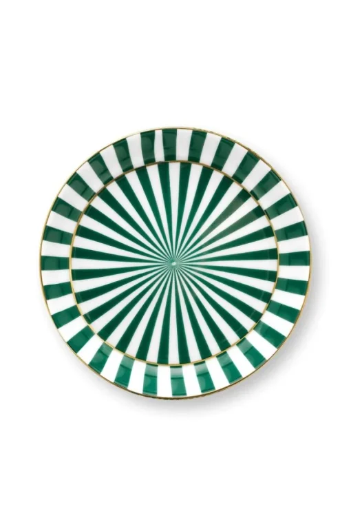 Royal Stripes Tasse & Teebeutelablage Grün