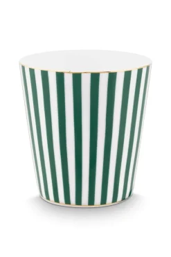 Royal Stripes Tasse & Teebeutelablage Grün