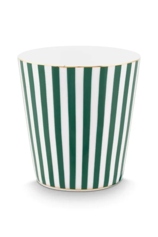 Royal Stripes Tasse & Teebeutelablage Grün