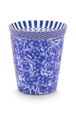 Royal Stripes Tasse Blumen & Teebeutelablage Blau