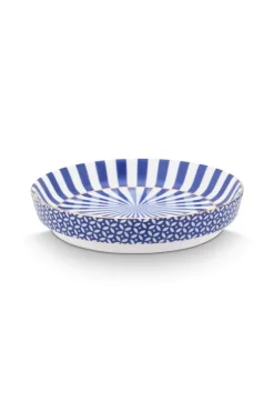 Royal Stripes Tasse Blumen & Teebeutelablage Blau