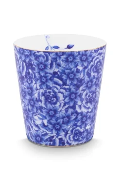 Royal Stripes Tasse Blumen & Teebeutelablage Blau