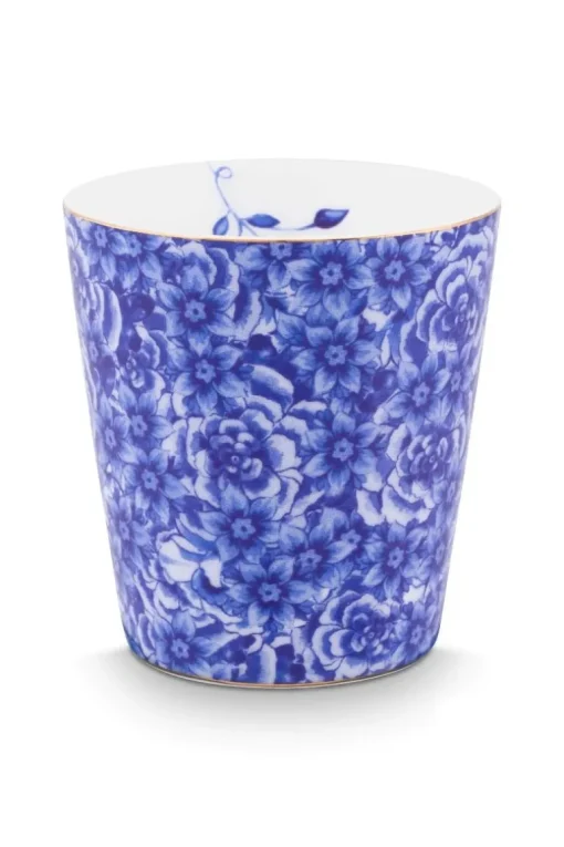 Royal Stripes Tasse Blumen & Teebeutelablage Blau