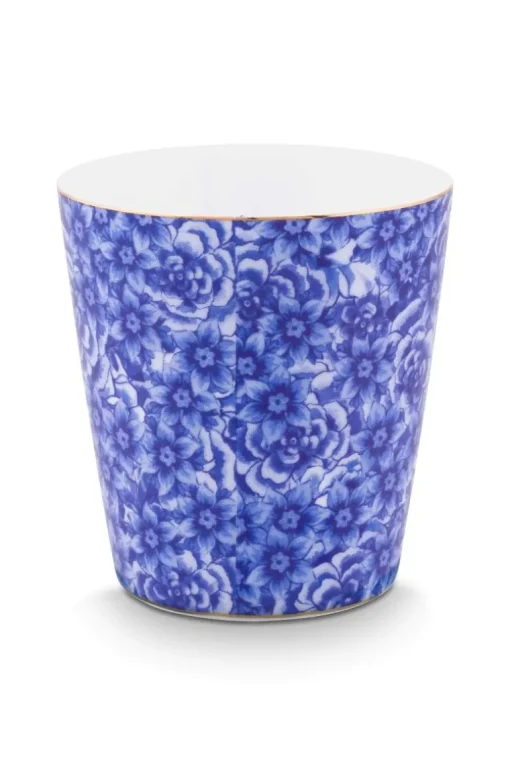 Royal Stripes Tasse Blumen & Teebeutelablage Blau