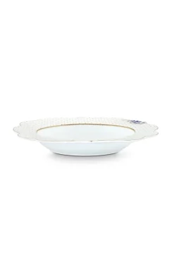 Royal White Suppenteller Golden Dots 23,5 cm