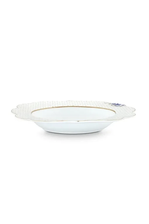 Royal White Suppenteller Golden Dots 23,5 cm
