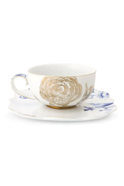 Royal White Tee Tasse & Untertasse