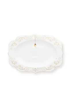 Royal Winter White Oval Servierschale 40cm