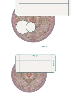 Runde Teppich Moon Delight by Pip Lila