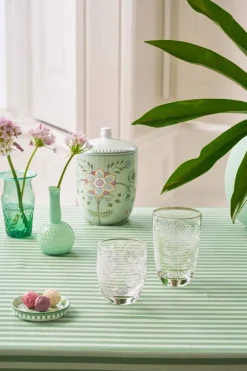 Set/2 Longdrinkgläser Blume Weiss