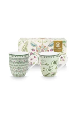 Set/2 Tassen XL Lily&Lotus Hellgrün