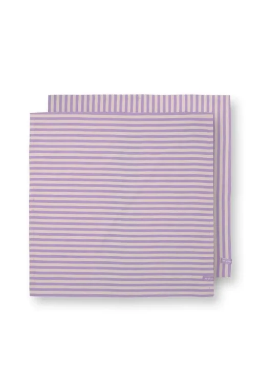 Stripes Set/2 Geschirrtüchern Lila