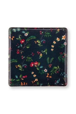 Tablett Metall Mittel Berry Blues Dunkel Blau