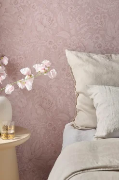 Tapetenmuster Casa dei Fiori Hellmauve