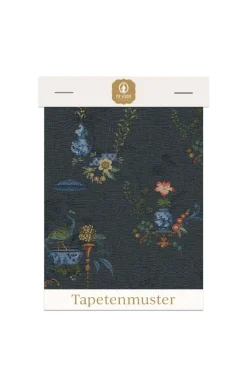 Tapetenmuster Chinese Porcelain Dunkelblau