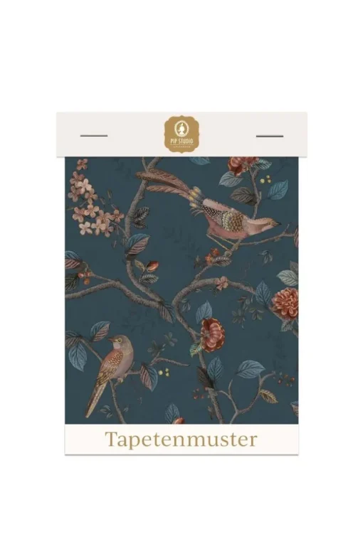 Tapetenmuster Good Nightingale Dunkelblau