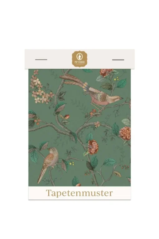 Tapetenmuster Good Nightingale Grün