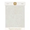 Tapetenmuster Origami Tree Gebrochen Weiss/Silber