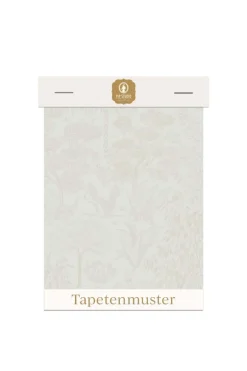 Tapetenmuster Origami Tree Gebrochen Weiss/Silber