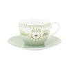Tasse & Untertasse Lily&Lotus Fliesen Hellgrün