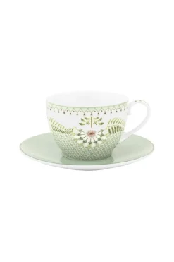 Tasse & Untertasse Lily&Lotus Fliesen Hellgrün