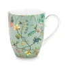 Tasse Gross Jolie Blumen Blau