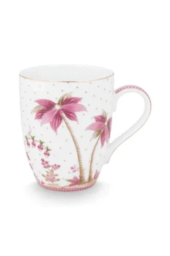 Tasse Gross Jolie Punkte Gold Rosa