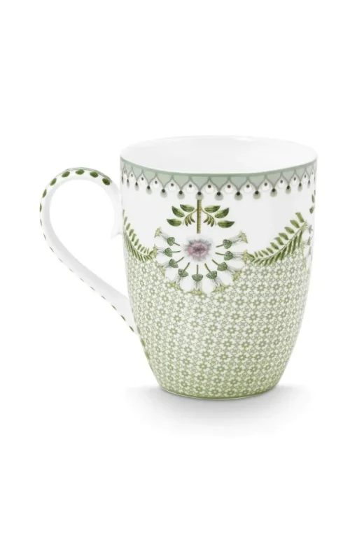 Tasse Gross Lily&Lotus Fliesen Hellgrün