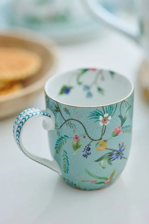 Tasse Klein Jolie Blumen Blau