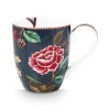 Tasse XL Flower Blues Blau
