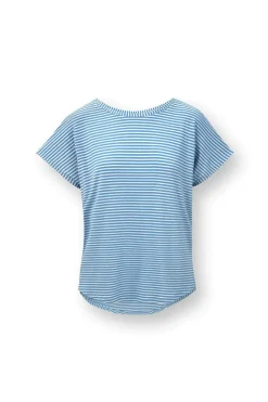 Tatum Top Kurze Ärmeln Little Sumo Stripe Blau