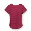 Tatum Top Kurze Ärmeln Little Sumo Stripe Rot Rosa