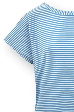Tatum Top Kurze Ärmeln Little Sumo Stripe Blau