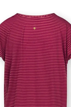 Tatum Top Kurze Ärmeln Little Sumo Stripe Rot Rosa