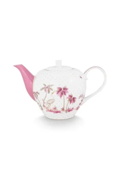 Teekanne Jolie Punkte Gold Rosa