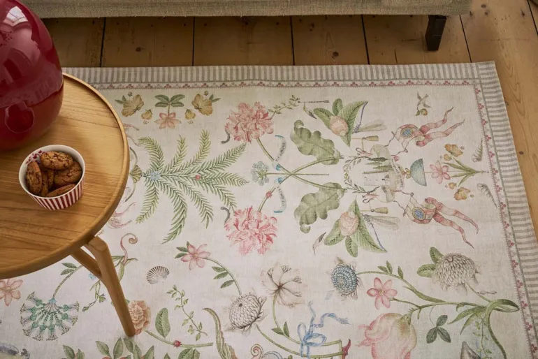 Teppich Festa di Lividonia by Pip Gebrochen Weiß