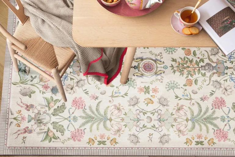 Teppich Festa di Lividonia by Pip Gebrochen Weiß