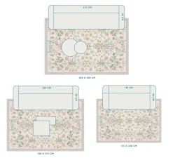 Teppich Festa di Lividonia by Pip Gebrochen Weiß