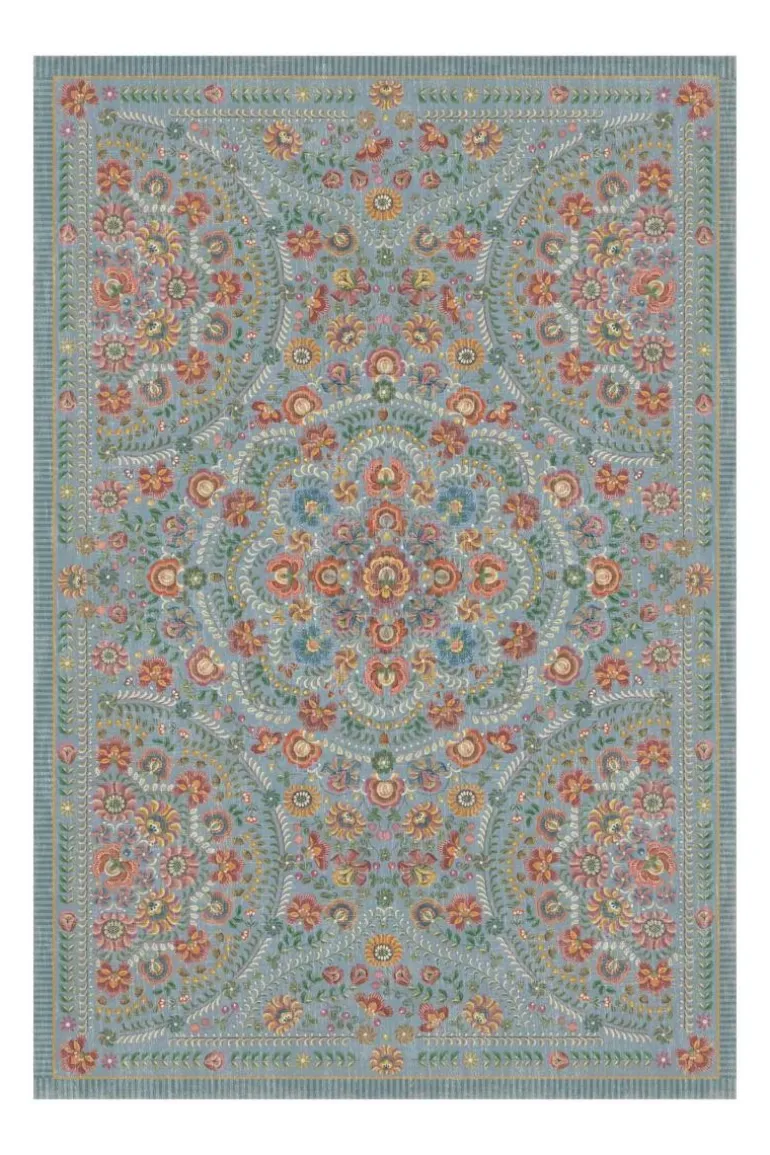 Teppich Il Ricamo by Pip Hellblau