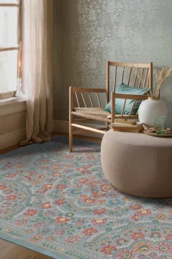 Teppich Il Ricamo by Pip Hellblau