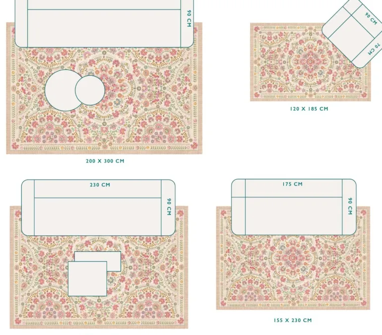 Teppich Il Ricamo by Pip Sand