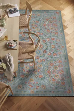 Teppich Il Ricamo by Pip Hellblau