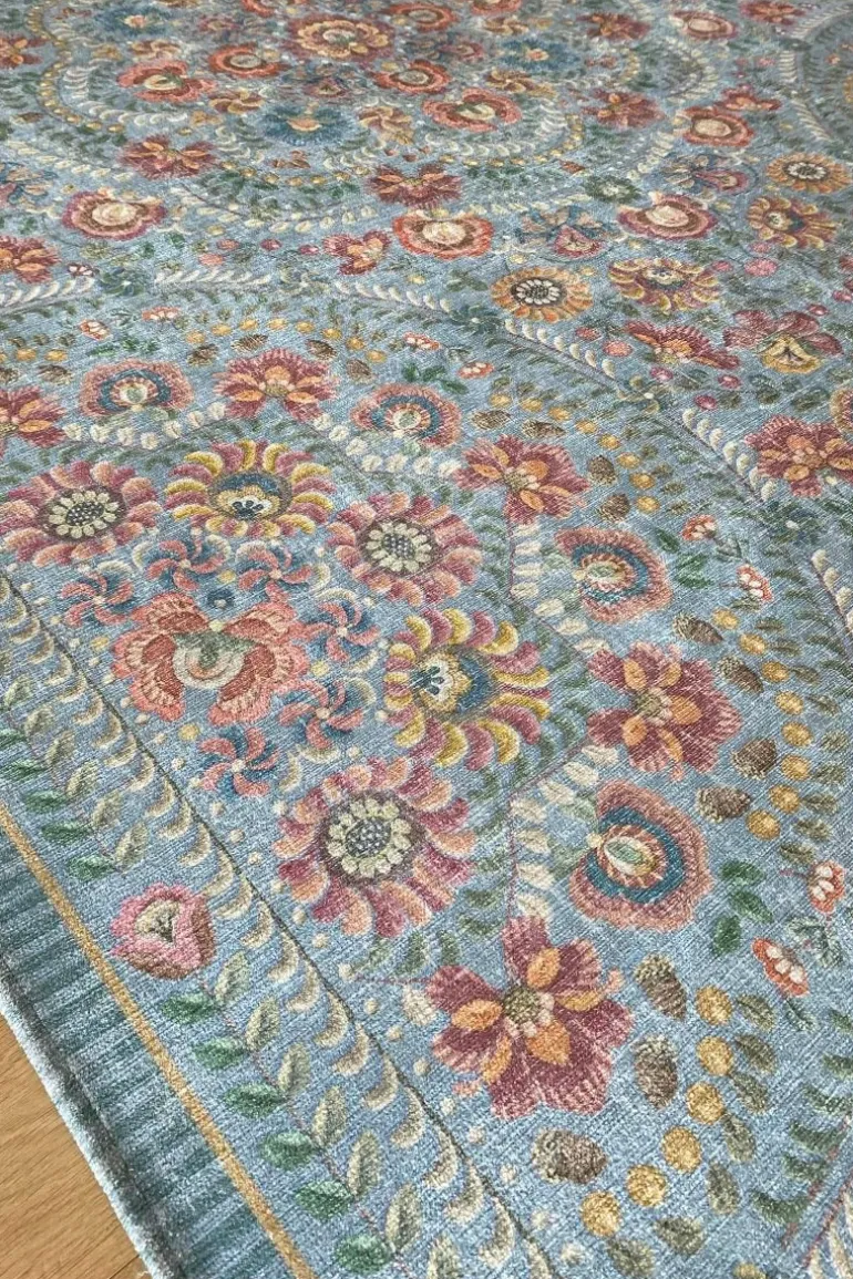 Teppich Il Ricamo by Pip Hellblau