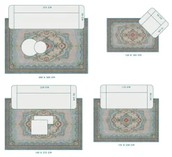 Teppich Majorelle by Pip Pastell Blau