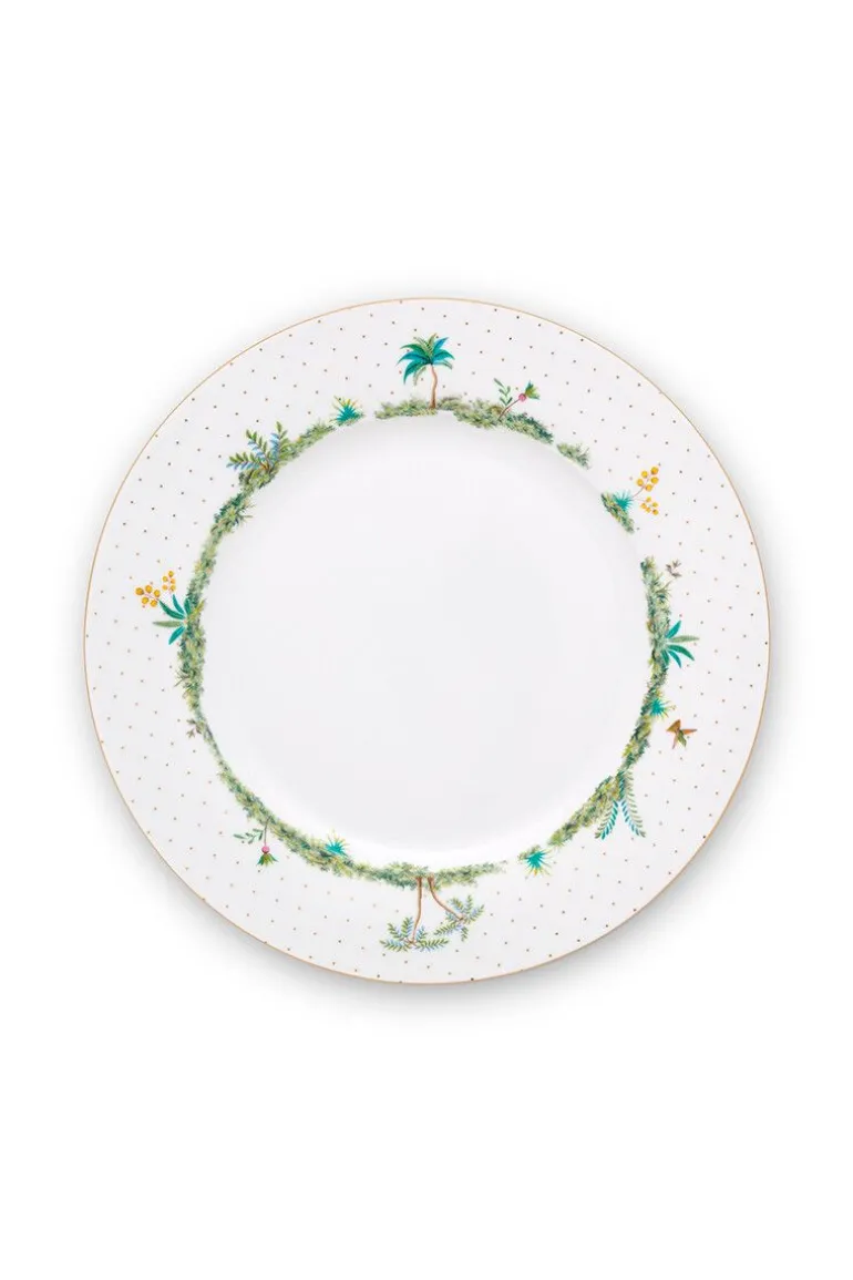 Tiefer Teller Jolie Punkte Gold Blau 21.5cm