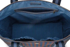 Tilda Tragetasche Mittel Streifen Blau